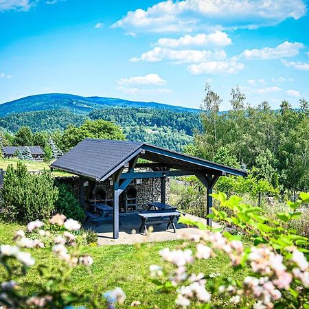 Domek W Gorach - Prywatne Jacuzzi, Sauna, Grota Solna - Panorama Chelm Ski&Spa Myślenice Eksteriør bilde
